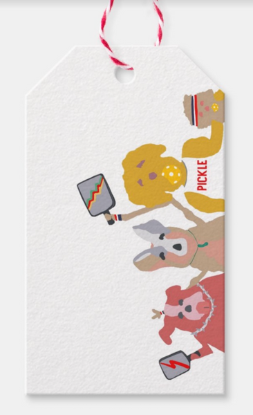 Pickleball Dogs - Gift Tags