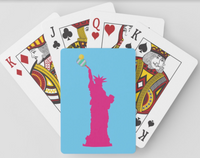 Statue of Liberty - Playing Cards in Lucite Case